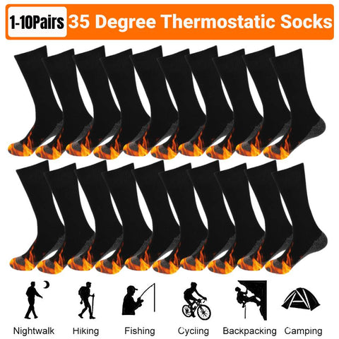 1-10Pairs Winter Self Heating socks
